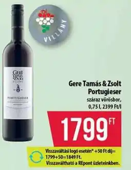 Coop Gere Tamás & Zsolt Portugieser ajánlat