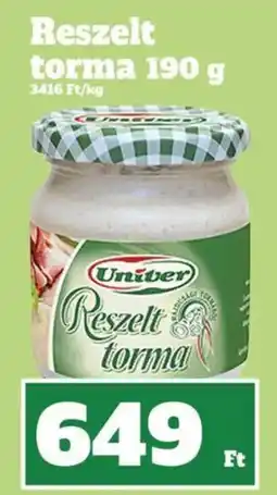 Vil-For Univer Reszelt torma ajánlat