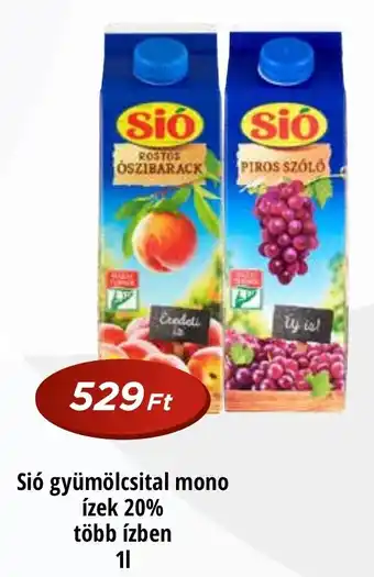 Sió gyümölcsital mono ízek 20%