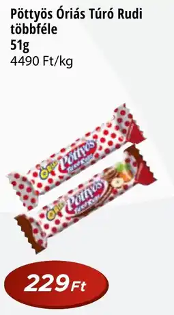 Real Pöttyös Óriás Túró Rudi ajánlat