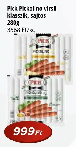 Real Pick Pickolino virsli klasszik, sajtos ajánlat