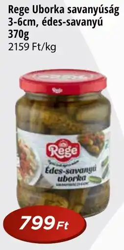 Real Rege Uborka savanyúság 3-6cm, édes-savanyú ajánlat