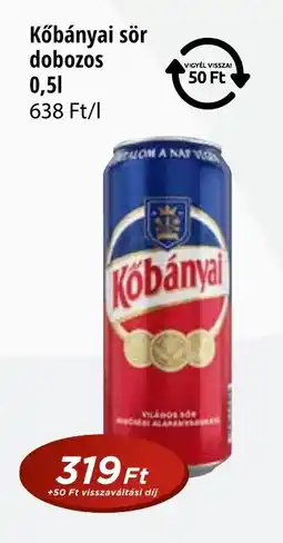 Real Kőbányai sör dobozos ajánlat