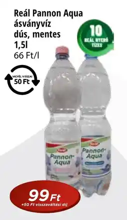 Real Reál Pannon Aqua ásványvíz dús, mentes ajánlat