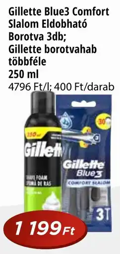 Real Gillette Blue3 Comfort Slalom Eldobható Borotva / borotvahab ajánlat