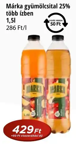 Real Márka gyümölcsital 25% ajánlat