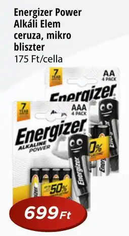 Real Energizer Power Alkáli Elem ceruza, bliszter ajánlat