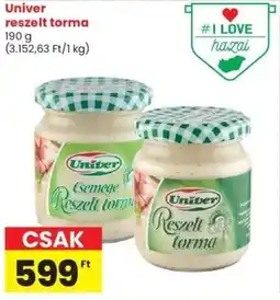 Spar Market Univer reszelt torma ajánlat