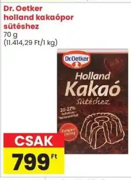 Spar Market Dr. Oetker holland kakaópor sütéshez ajánlat