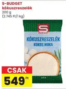 Spar Market S-BUDGET kókuszreszelék ajánlat
