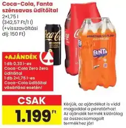 Spar Market Coca-Cola, Fanta szénsavas üdítőital ajánlat