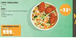 Spar Csípős csirkeszárny + Köret ajánlat