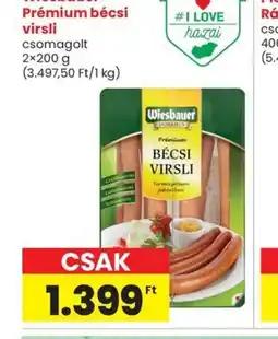 Spar Wiesbauer Prémium bécsi virsli ajánlat