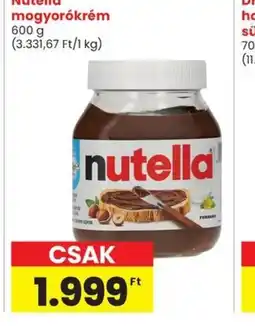 Spar Nutella mogyorkrém ajánlat
