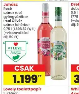 Spar Juhász Rosé és Irsai Olivér ajánlat