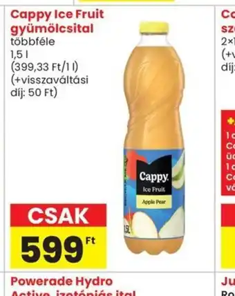 Spar Cappy Ice Fruit gyümölcsital ajánlat