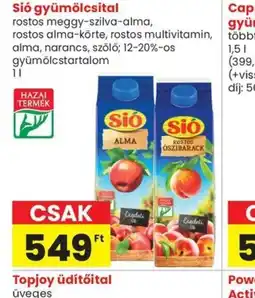 Spar Si gyümölcsital ajánlat
