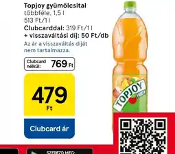 Tesco TOPJOY gyümölcsital ajánlat