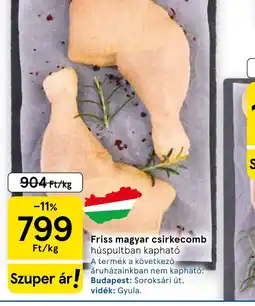 Tesco Friss magyar csirkecomb ajánlat
