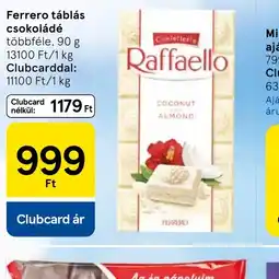 Tesco FERRERO Raffaello csokoládé ajánlat
