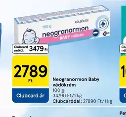 Tesco Neogranormon Baby védőkrém ajánlat