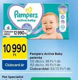 Tesco Pampers Active Baby pelenka ajánlat