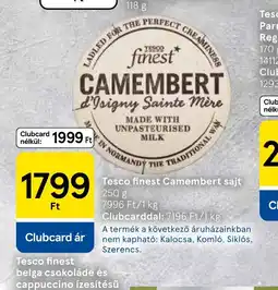 Tesco Tesco finest Camembert sajt ajánlat