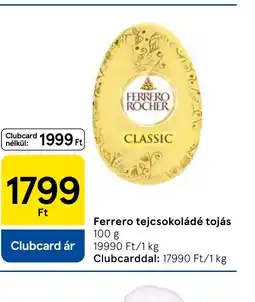 Tesco FERRERO ROCHER tejcsokoládé tojás ajánlat