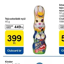 Tesco Tejcsokoládé nyúl ajánlat