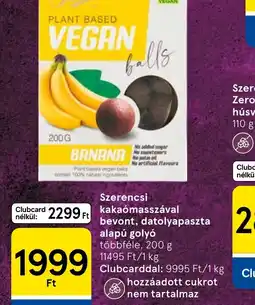Tesco Szerencsi VEGAN balls ajánlat