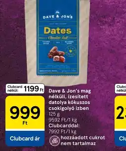 Tesco DAVE & JON'S datolya ajánlat