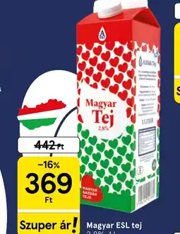 Tesco Magyar ESL tej ajánlat