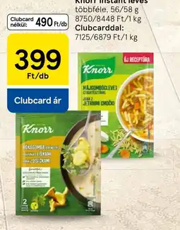 Tesco Knorr instant leves ajánlat