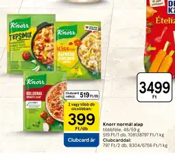 Tesco Knorr normál alap ajánlat