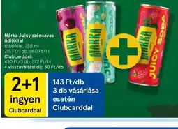 Tesco Márka Juicy szénsavas Üdítőital ajánlat