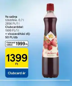 Tesco Yo szörp ajánlat
