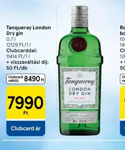 Tesco Tanqueray London Dry gin ajánlat