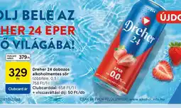 Tesco Dreher 24 dobozos alkoholmentes sör ajánlat