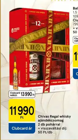 Tesco Chivas Regal whisky ajándékcsomag ajánlat