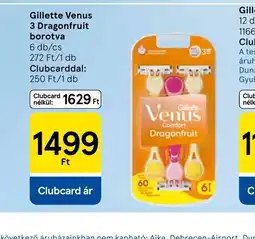 Tesco Gillette Venus 3 Dragonfruit borotva ajánlat