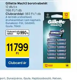 Tesco Gillette Mach3 borotvabetét ajánlat