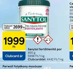 Tesco Sanytol fertőtlenítő por ajánlat