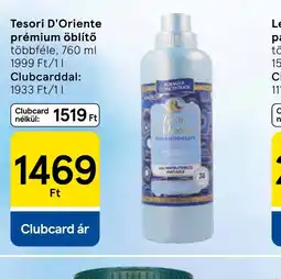 Tesco Tesori D'Oriente prémium öblítő ajánlat