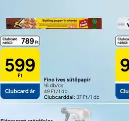 Tesco Fino ives sütőpapír ajánlat
