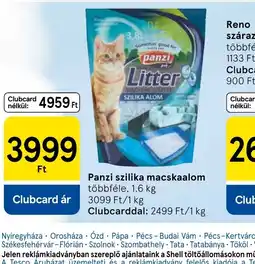 Tesco Panzi szilika macskaalom ajánlat