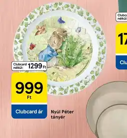 Tesco Nyúl Péter tányér ajánlat