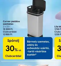Tesco Curver pedálos szemetes ajánlat