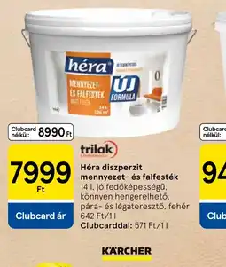 Tesco Héra diszperzit mennyezet- és falfesték ajánlat
