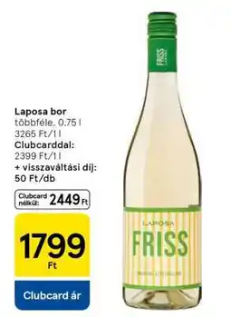 Tesco Laposa bor ajánlat