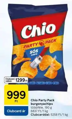 Tesco Chio Party Pack burgonyachips ajánlat